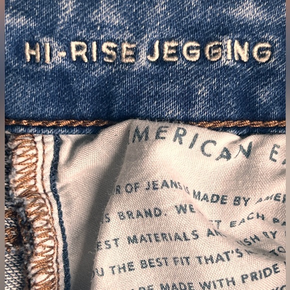 AEO high-rise Woman’s Blue Jeggings. Size 4 - Picture 8 of 12